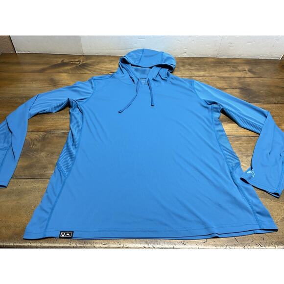 Pelagic Exo Tech Solid Performance Fishing Hoodie Gray Size L - Picture 2 of 14